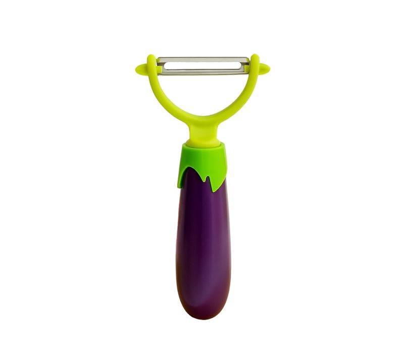 Éplucheur Légumes 16 Cm – Manche Aubergine Original - Pratique et Design