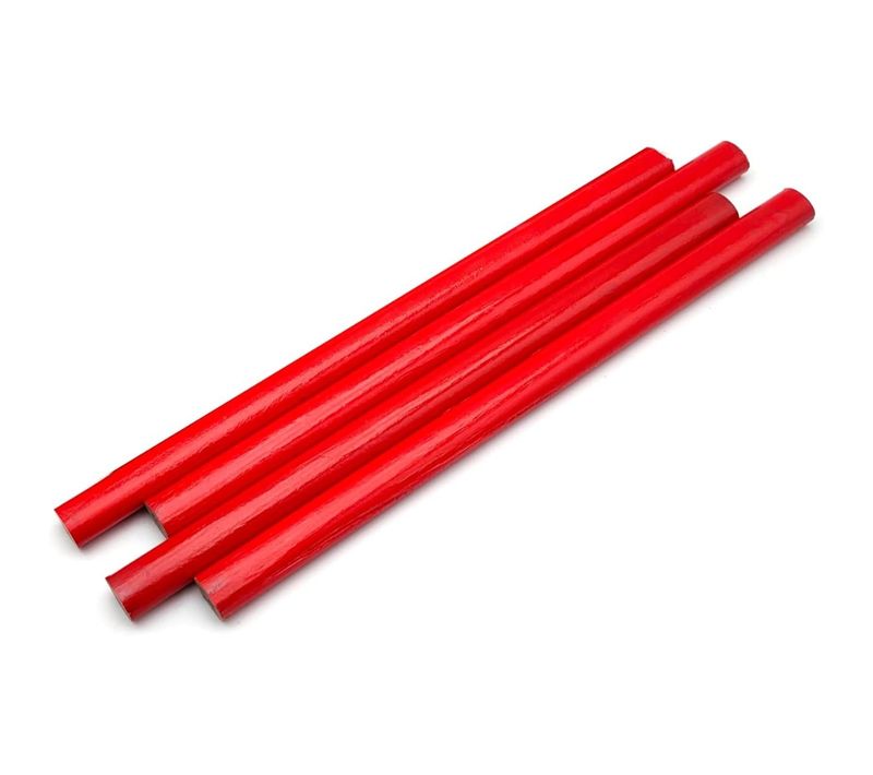 Lot De 4 Crayons De Charpentier 17,5 Cm – Marquage Précis Bois et Béton