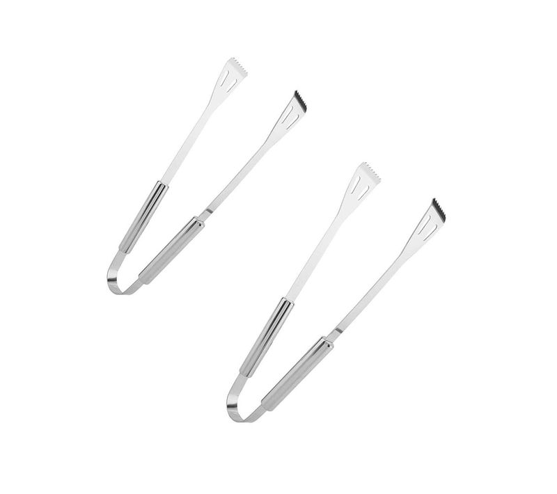 Lot De 2 Pinces De Cuisine En Inox Pour Barbecue Et Plancha