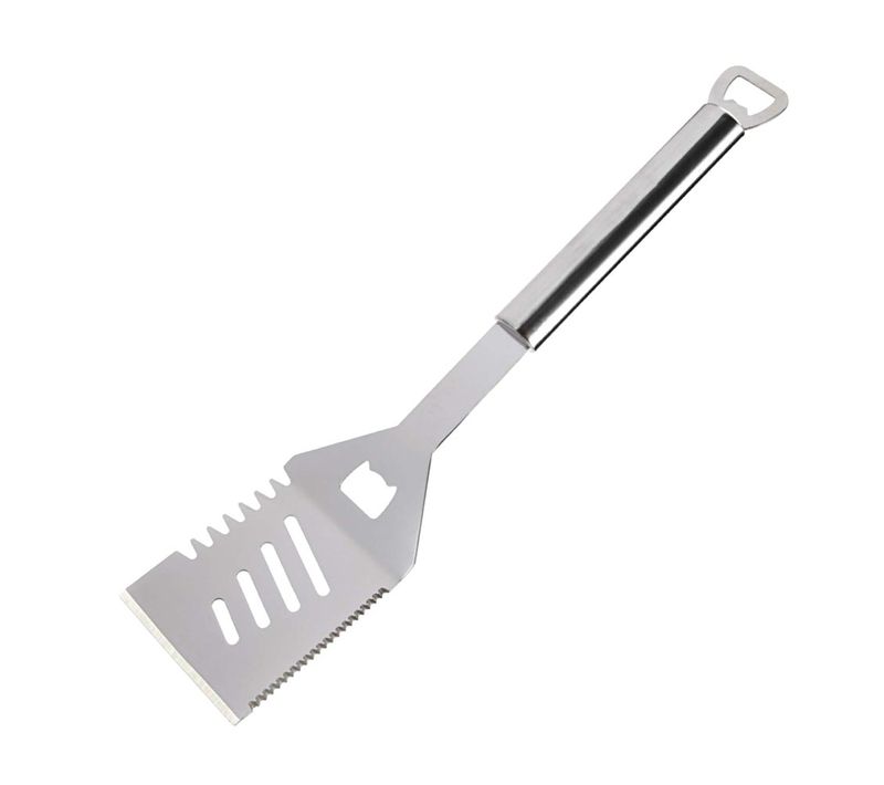 Spatule Multifonctions En Inox 35 Cm – Outil 5 En 1 Pour Barbecue