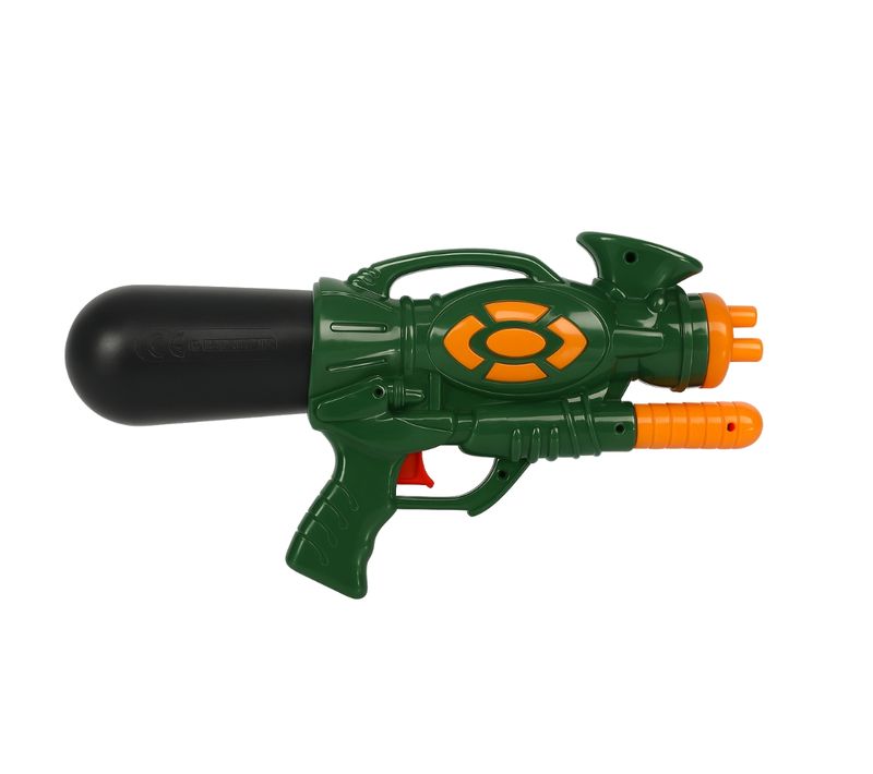 Pistolet à Eau Enfant Modèle Militaire Longueur 30 Cm Kaki Noir Et Orange Pour Jeux De Plein Air Et