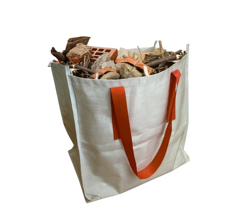 Pack De 2 Sacs à Gravats Résistants 50 Kg – Polypropylène Réutilisable Pour Déchets De Chantier