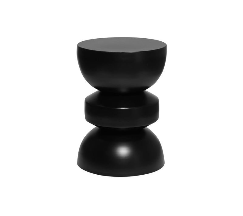 Bout De Canapé En Métal. Noir. Assa. 32 X H 44.5cm