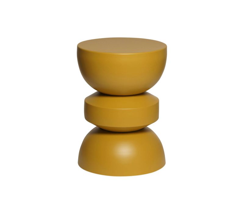 Bout De Canapé En Métal. Moutarde. Assa. 32 X H 44.5cm