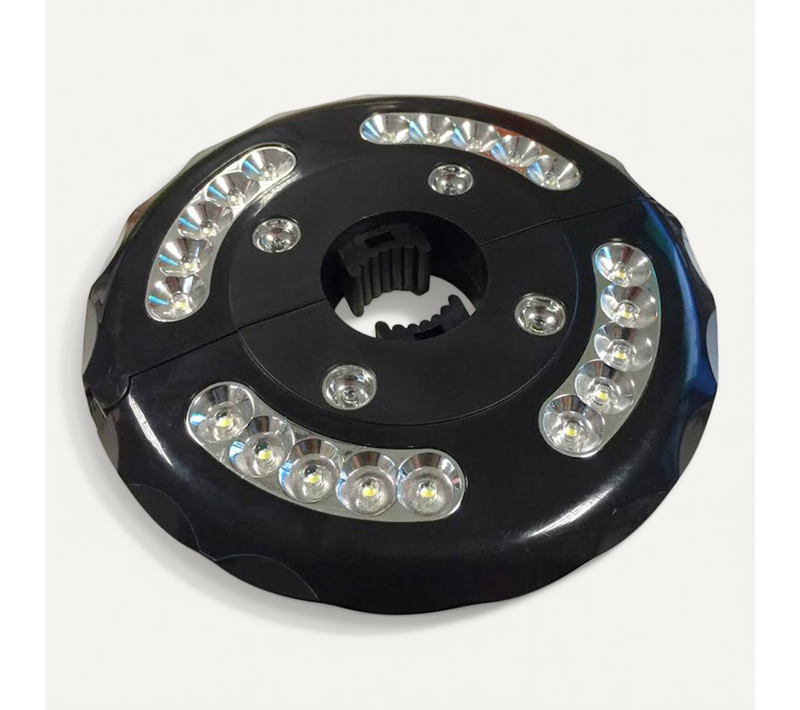 Lampe LED - Noir - Pour Parasol Mât Central Et Déporté