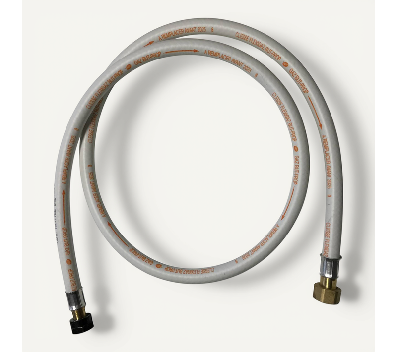 Flexible Gaz Nf. Tuyau à Embouts Mécaniques - élastomère Renforcé. G1/2 - M20x1.5 . Validité 10