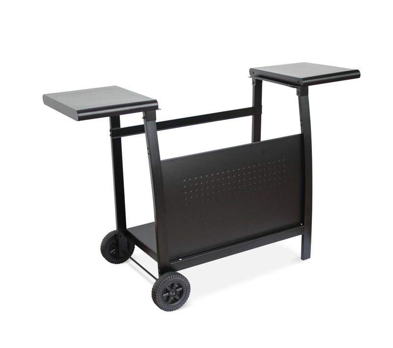 Desserte Pour Plancha Au Gaz - Chariot Porthos 3 Brûleurs - Chariot Barbecue Noir. Cuisine