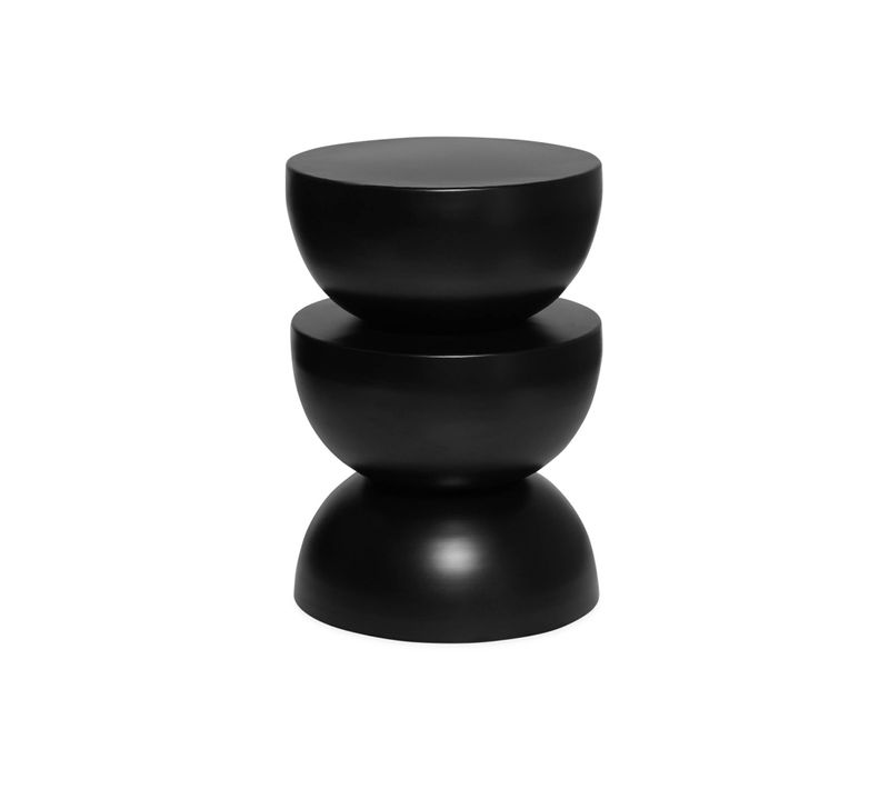 Bout De Canapé En Métal Noir. Coumba 32 X H 46.5cm