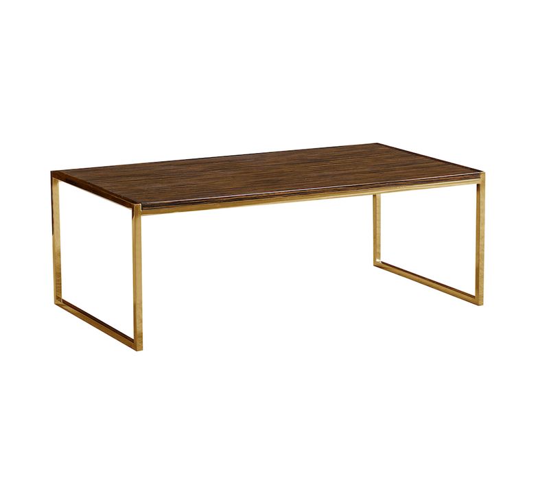 Table Basse Oko - Bois Placage Résine - Marron