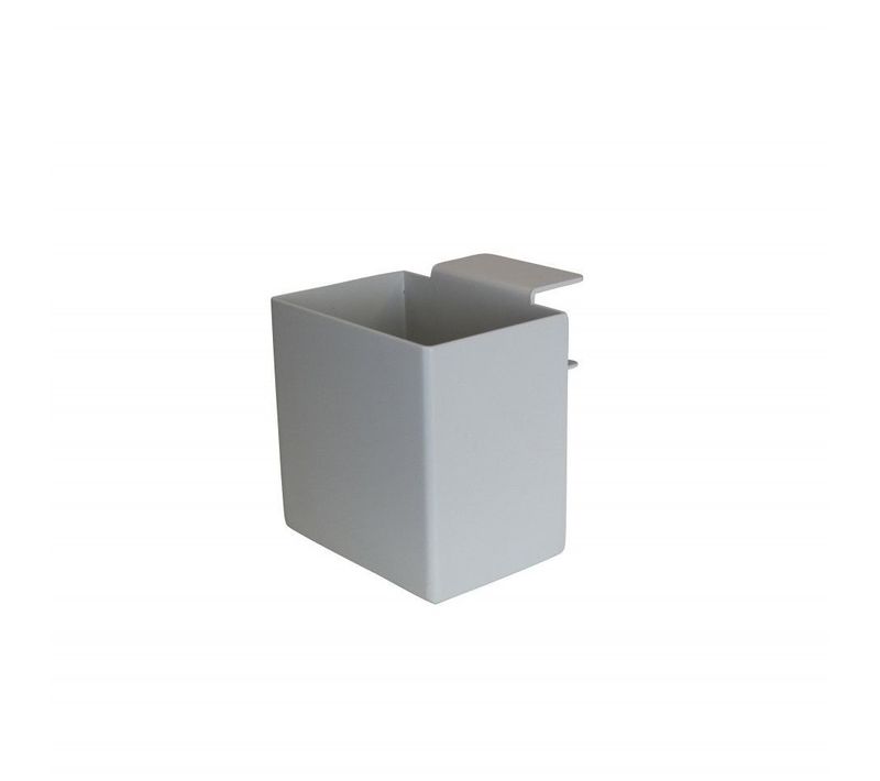 Boite De Rangement En Métal Blanc Avec Pince De Serrage 10cm