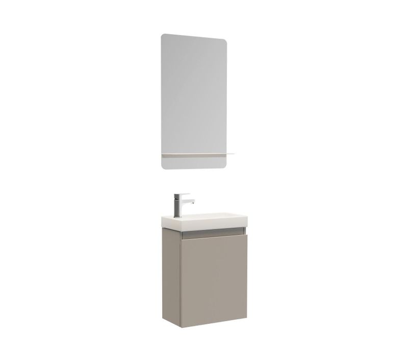 Meuble Lave-mains Lisa + Miroir Tablette