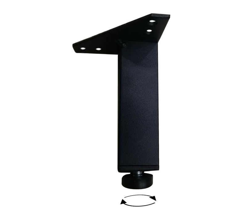 Lot De 2 Pieds Réglables En Métal Pour Meuble De Salle De Bain