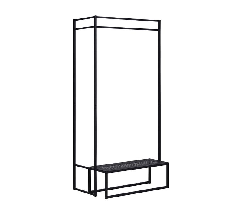 Portant Vêtements Métal Noir 80x165cm