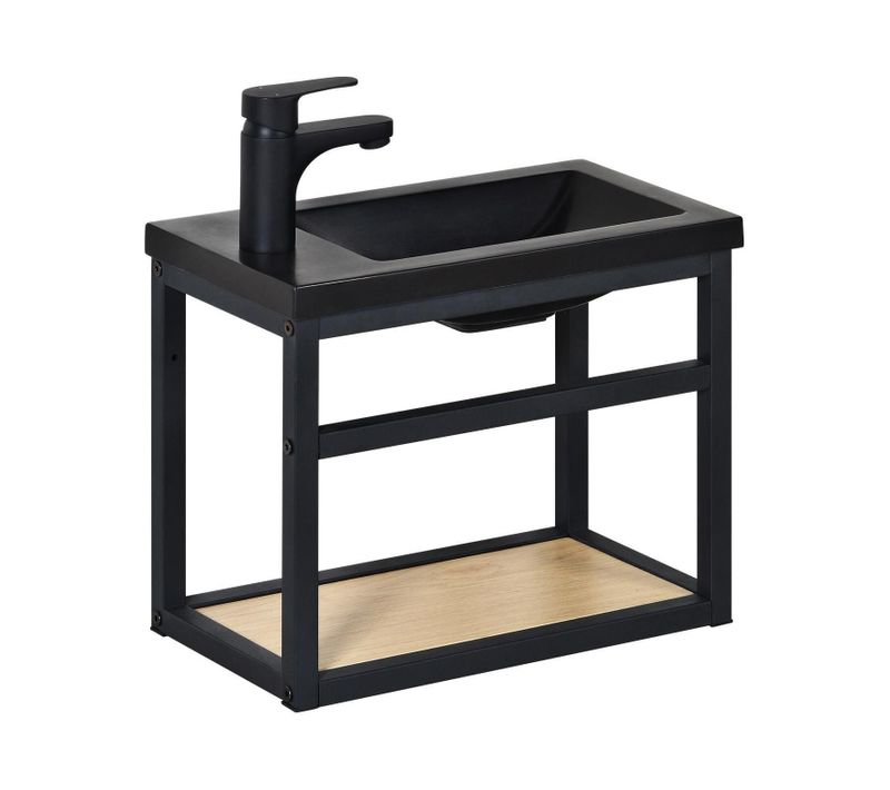 Meuble Lave-mains Sao + Robinet Noir