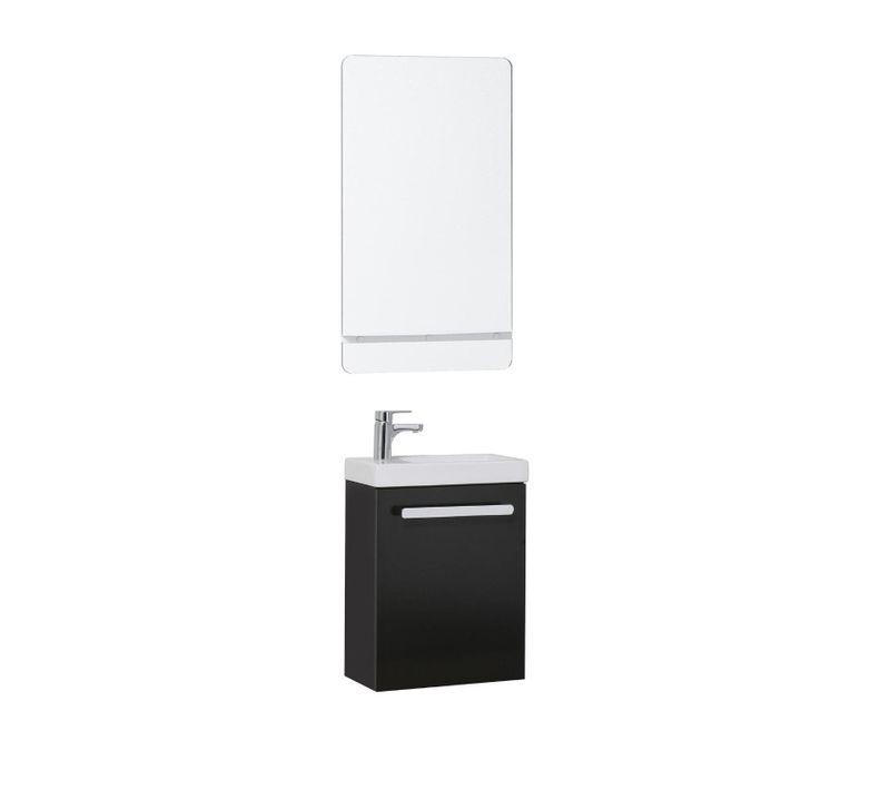 Ensemble Lave-mains Suspendu Nevada Avec Robinet Et Miroir