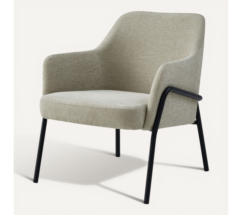 Layton-fauteuil En Tissu Luxury Grège