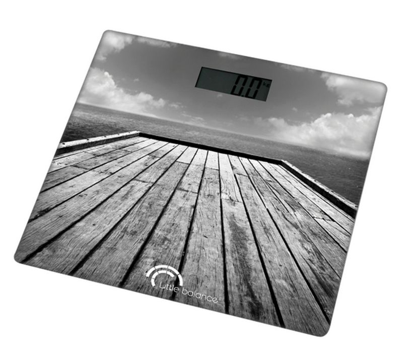 Pèse-personne Électronique 180kg/100g Gris - 8107