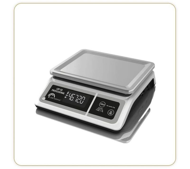 Balance Professionnelle Digitale 50 Kg Avec Plateau Inox Et Écran LCD
