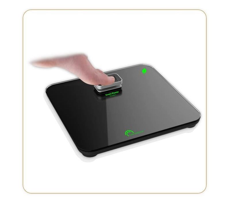 8276 Kinetic Premium, Pese-personne Sans Pile, Rechargeable Par Son Bouton , 180 Kg / 100 G, Noir