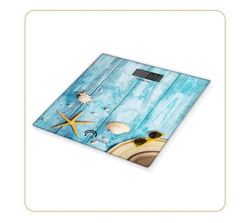 Pese-personne Électronique 8334- Design Coquillages - 180 Kg / 100 G