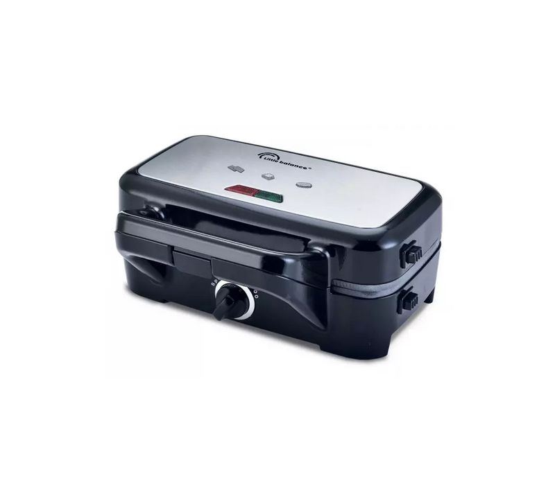 Gaufrier + Grill 2 En 1, 1 Plaque Gaufres, 1 Plaque Gril Interchangeables 8368 Speedn Mixt 1200