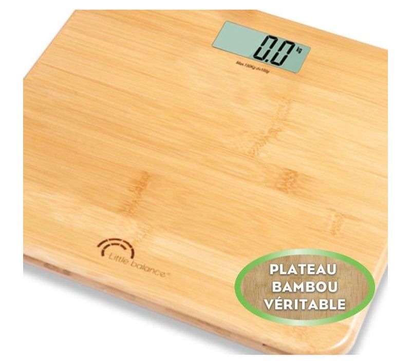 Pèse-personne Électronique - 8466 My Bambou - 150 Kg / 100 G - Bambou Véritable