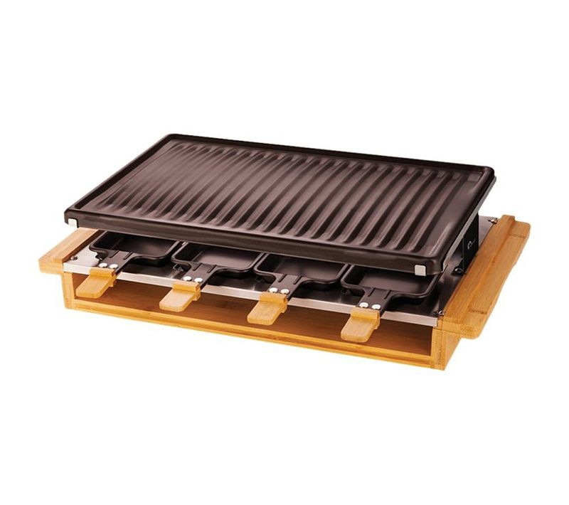 Appareil à Raclette 8 Personnes 1200w Bois - 8501