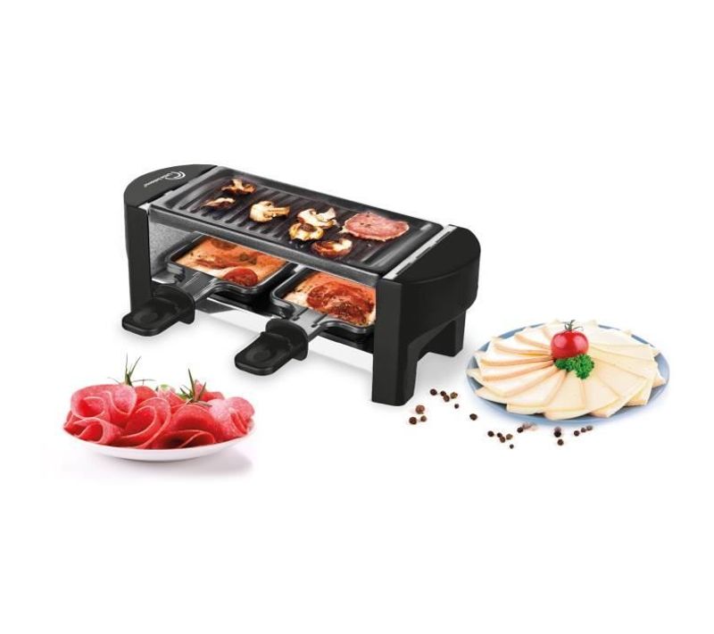 Appareil à Raclette  - Juste Nous 2 - Jusqu'a 2 Personnes - Plaque Grill Amovible - 350w