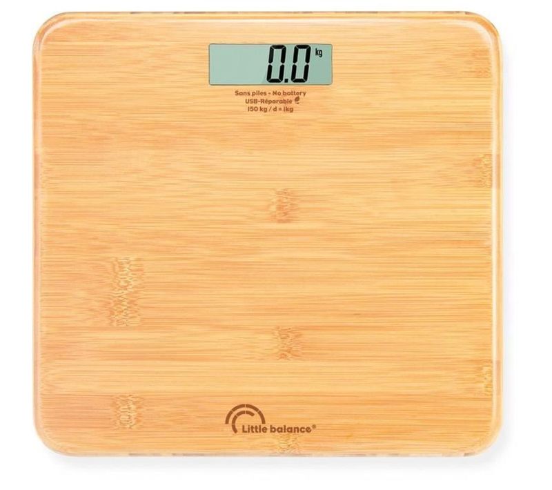 Pese-personne - Little Balance - 8745 - USB-réparable - 150 Kg / 100 G - My Bamboo