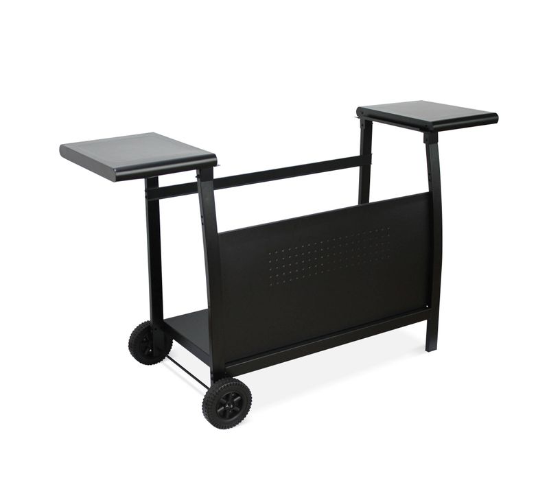 Desserte Pour Plancha Au Gaz - Chariot Porthos 4 Brûleurs - Chariot Barbecue Noir. Cuisine