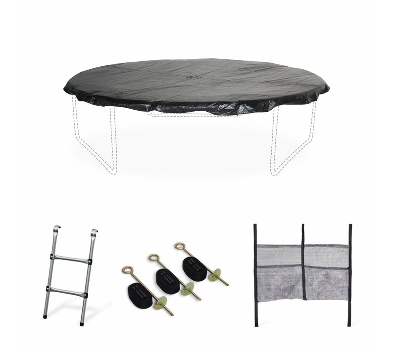 Pack Accessoires Pour Trampoline D. 305cm Mars/verseau/ Mars Inner - échelle. Bâche De Protection.