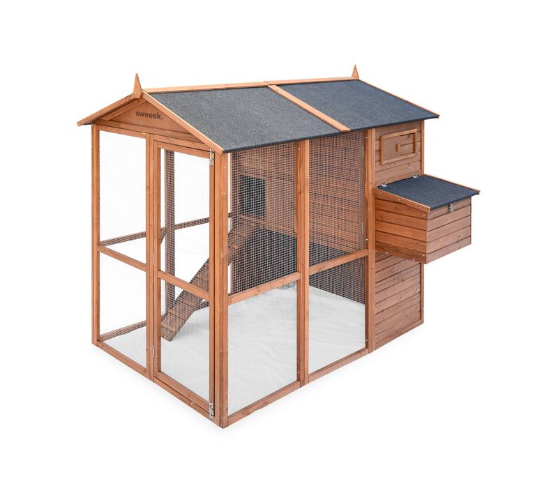 Poulailler En Bois Cotentine. 6 à 8 Poules. Cage à Poule Avec Enclos