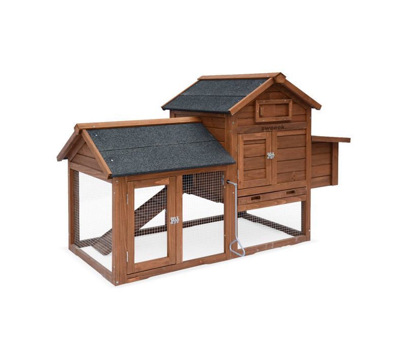 Poulailler En Bois Galinette. 3 Poules. Cage à Poule Avec Enclos