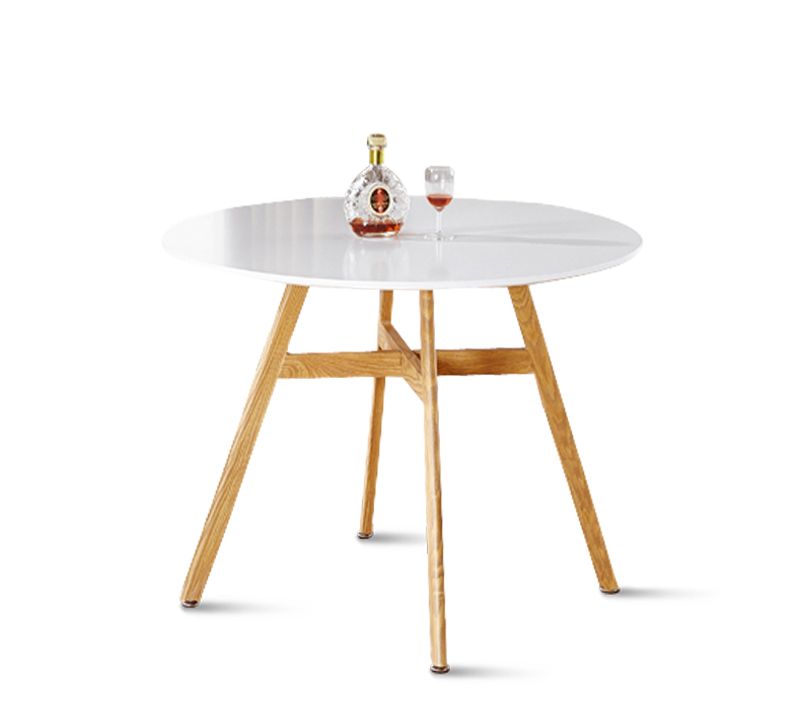 Table à Manger Ronde Scandinave En Bois 80cm - Umbria