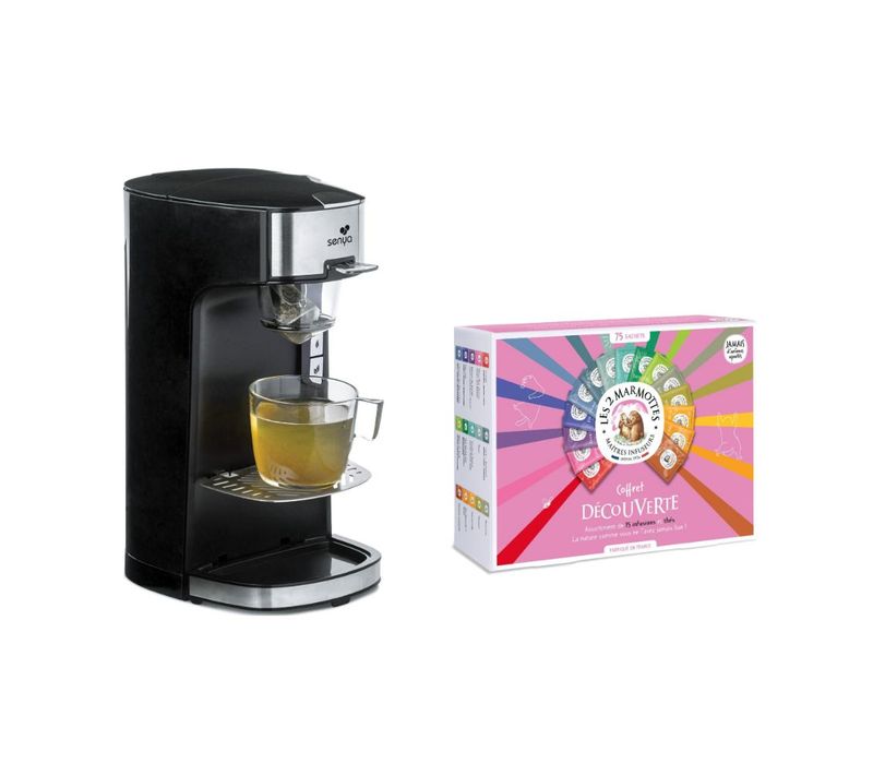 Machine à thé Tea Time + Coffret Les 2 Marmottes offert
