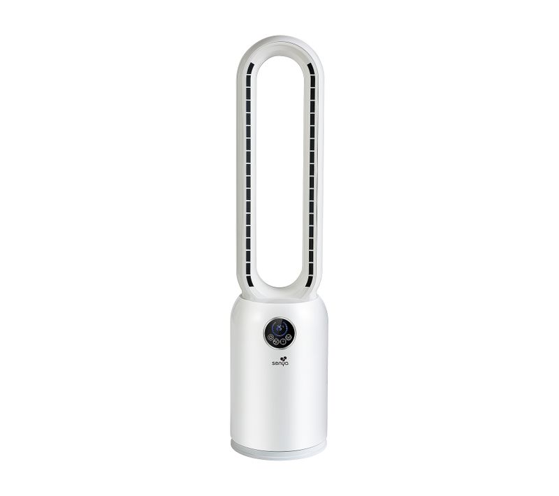 Fresh Air Sywb Ap007- Ventilateur Colonne Silencieux 2 En 1, Ventilateur Sur Pied Sans Pales
