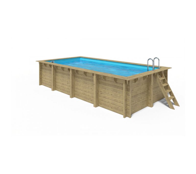Piscine Rainurée Languette Rect. Elly  Elly 620 X 299 X 131 Cm Bois