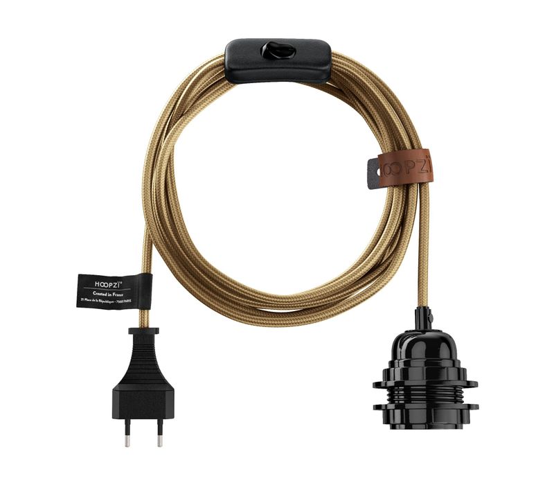 Bala Luxe - Fil Electrique Tissu - Luminaire 4,5m (6 Couleurs)