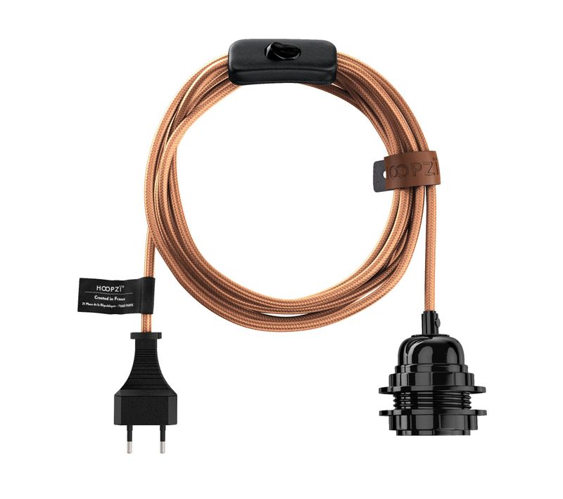 Bala Luxe - Fil Electrique Tissu - Luminaire 4,5m (6 Couleurs)