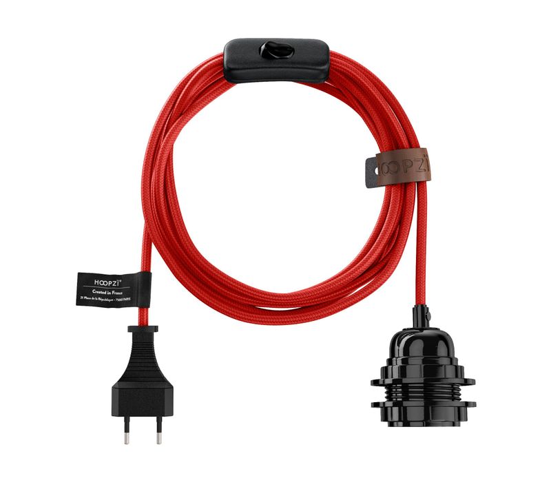 Bala Couleurs Fil Electrique Tissu Luminaire 4,5m (10 Couleurs)