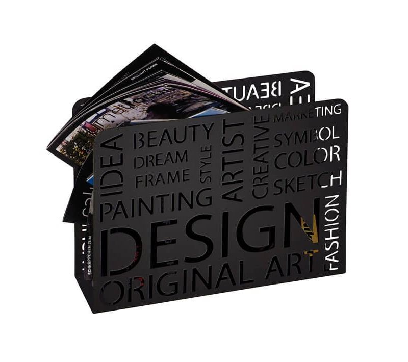 Porte Revue Design Noir