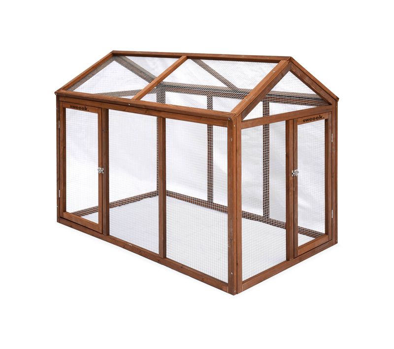 Enclos Pour Poulailler En Bois Chabo. 6 Poules. Parc Grillagé Pour Poules. Extension