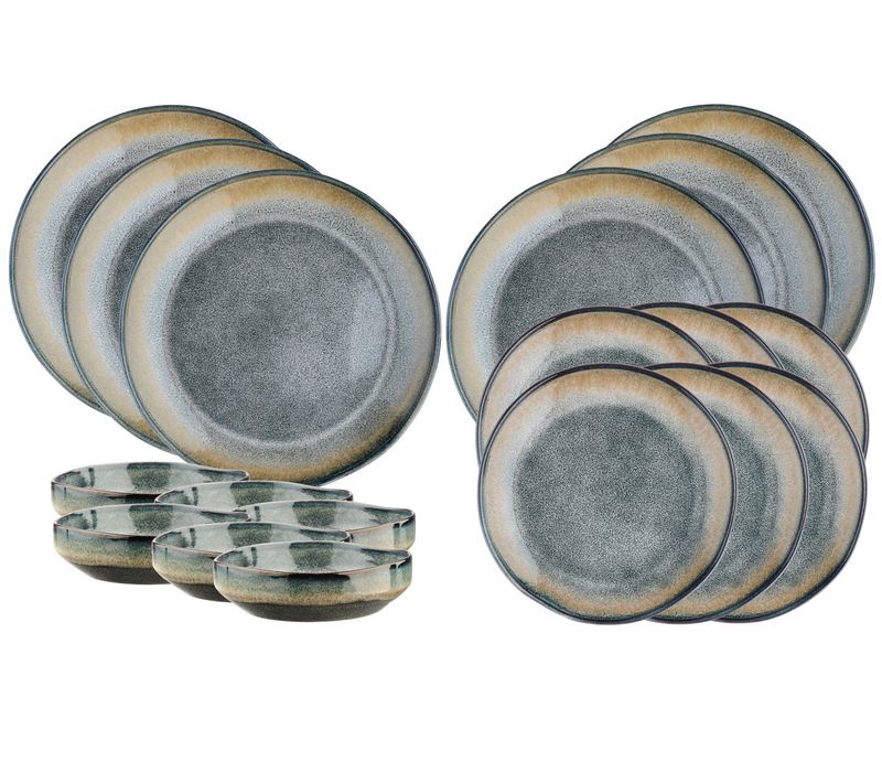 Lot De 18 Set Les Essentiels En Grès Gris D