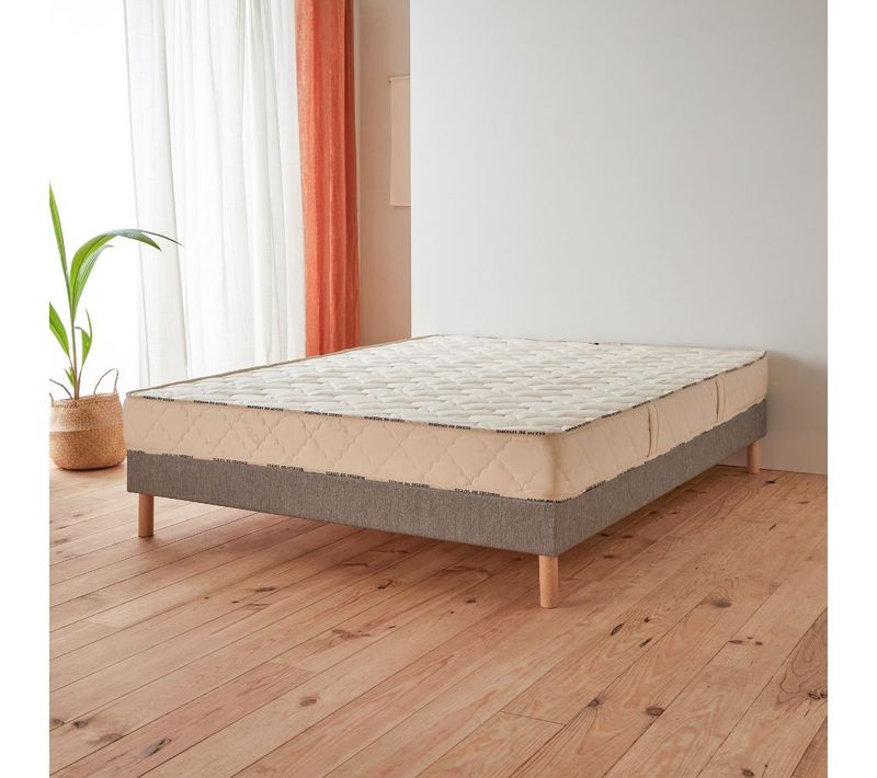 Matelas Latex 160x190 Ferme Épaisseur 18 Cm Coton Bio