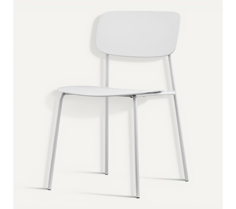 Chaise Scandinave Au Design Minimaliste Coloris Blanc