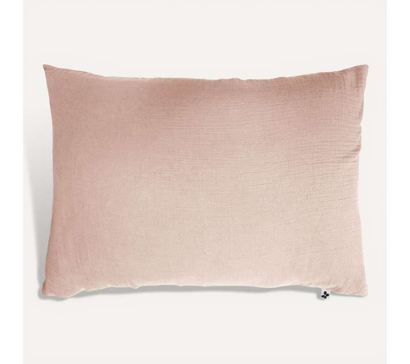 Taie D’oreiller 50 X 70 Cm – Double Gaze De Coton – Gaïa Guimauve