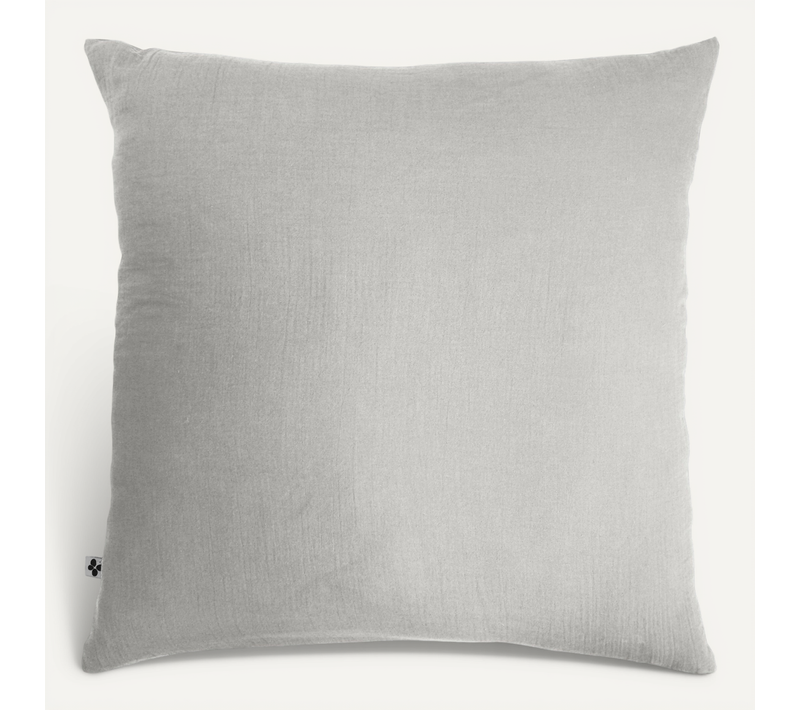 Taie D’oreiller 60 X 60 Cm – Double Gaze De Coton – Gaïa Nuage