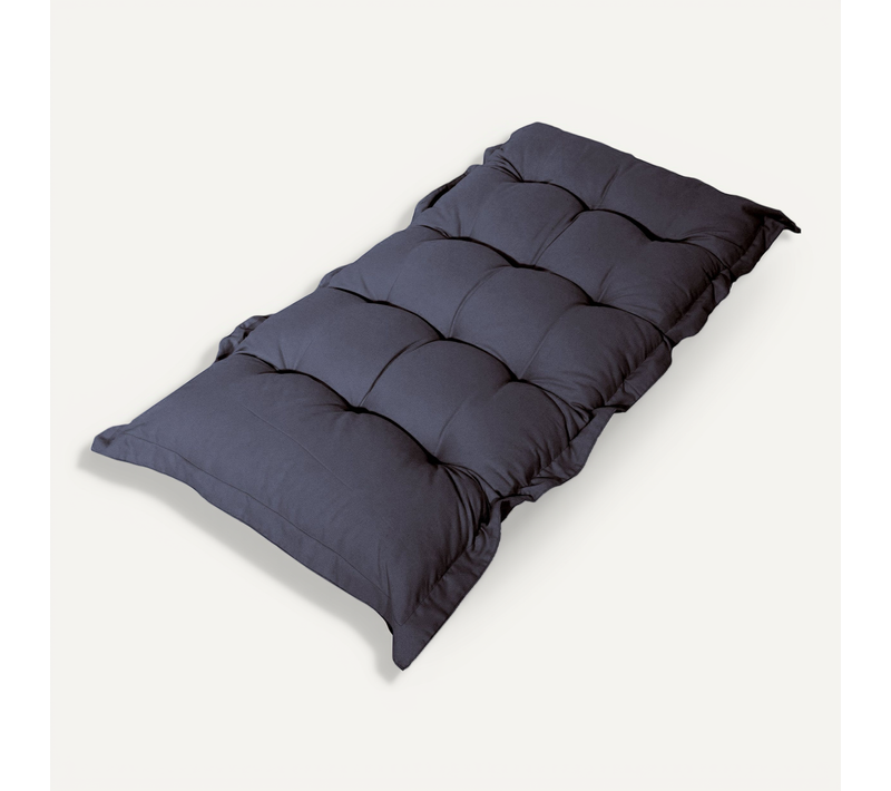 Matelas Futon 120x60cm En Polyester Gris Carbonne
