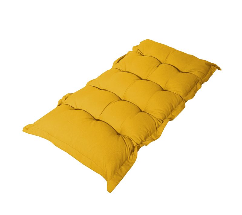 Matelas Futon 120x60cm En Polyester Jaune