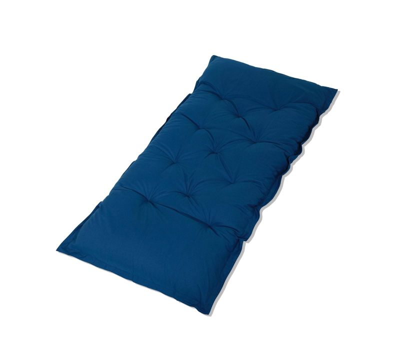 Futon XXL Matelas De Sol 195x100cm En Polyester Bleu Petrole